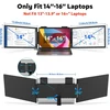 Monitorius MAGICRAVEN nešiojamas trigubas 14 col. FHD IPS nešiojamojo kompiuterio ekranų plėstuvas 14"-Triple