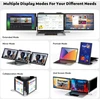 Monitorius MAGICRAVEN nešiojamas trigubas 14 col. FHD IPS nešiojamojo kompiuterio ekranų plėstuvas 14"-Triple