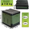 Montafox sulankstoma mobili turistinė tualeto dėžė, 150 kg apkrova, polipropilenas, 25 l