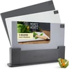 Moritz & Moritz virtuvinių pjaustymo lentelių rinkinys su stovu, plastikas, 32 x 22 cm, 3 vnt.