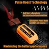 MOTOPOWER akumuliatoriaus įkroviklis 12 V 1 A su laikmačio apsauga ir LED ekranu MP00205B-R