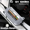 MOTOPOWER automatinis 12 V 1000 mA akumuliatorių įkroviklis su SAE jungtimi MP00205B