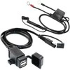 MOTOPOWER motociklo USB įkroviklis 12–24 V, 3,1 A, dvigubas, SAE jungtis, MP0609EA-UK