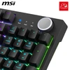 MSI Forge GK320 Raudona FR mechaninė žaidimų klaviatūra su AZERTY išdėstymu, RGB, USB 2.0