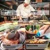 MUJUZE grilio mentelių rinkinys iš nerūdijančio plieno, 13 dalių, tinkamas teppanyaki ir kempingui