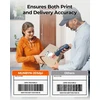 MUNBYN termininė etikečių spausdintuvas Bluetooth, 203 dpi, 4x6 colių, suderinamas su iOS, Android, Mac, Windows, juodas, MU-ITPP130B-BK-EU