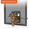 Namsan katės durys su tinkleliu, automatinis magnetinis uždarymas, juodos, 25 × 31,5 cm, Catdoor