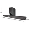 Soundbar namų kino sistema su beviele žemų dažnių kolonėle Denon DHT-S316