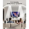 Namų kino sistema ULTIMEA namų kino garso sistema 5.1.2 su Dolby Atmos, belaidžiu žemųjų dažnių garsiakalbiu, 460 W, HDMI eARC, Bluetooth, Skywave F40 Boom