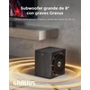 Namų kino sistema ULTIMEA namų kino garso sistema 7.1.4 su 840 W garso juosta, belaidžiu 8 colių žemųjų dažnių garsiakalbiu, Dolby Atmos, Skywave X60