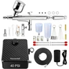 Nasedal dvigubo veikimo aerografo rinkinys su 40 PSI kompresoriumi NT-99B-5Kit