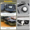 Naturehike dviguba sulankstoma dujinė stovyklavimo viryklė su grill plokšte, 2 degikliai