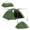Naturehike kupolinė palapinė 2–3 asmenims, 2 įėjimai, 2,55 kg, žalia, Bleik B