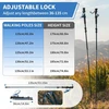 Naturehike lengvi sulankstomi trekkingo lazdos, aliuminio, 115-135 cm, mėlyni