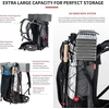 Naturehike turistinis kuprinės tipas su rėmu, 45 l talpa, vandeniui atsparus, NH19BP095