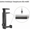 NEETTO ausinių laikiklis su staliniu stovu 2 viename, reguliuojamas, HDLP-HS906-BLK