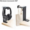NEETTO ausinių laikiklis su staliniu stovu 2 viename, reguliuojamas, HDLP-HS906-BLK