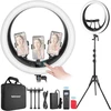 Neewer LED žiedinė lempa su stovu, 19 colių, 45 W, Bluetooth, LCD, RP19H