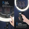 Neewer LED žiedinė lempa su stovu, 19 colių, 45 W, Bluetooth, LCD, RP19H