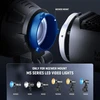 NEEWER optinis spotlight snoot su 20° reguliuojama fokusavimo funkcija ir 16 gobo, LS-48 modelis