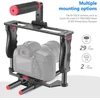 Neewer universalus aliuminio lydinio kameros narvelis su dvigubu rankiniu laikikliu ir 15 mm strypais CG-MF