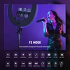 NEEWER žiedinė RGB LED lempa, 19 colių, 42 W, CRI97+, 2800 liuksų, su stovu, RP19C