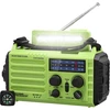Nešiojamas avarinis radijas su AM/FM/SW imtuvu, saulės įkrovimu, 5000 mAh akumuliatoriumi ir LED žibintuvėliu Mesqool 1009-G