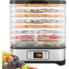 Nictemaw maisto džiovintuvė su LCD ekranu, 8 padėklai, laikmatis, 400 W, reguliuojama temperatūra