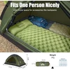 Night Cat kempingo palapinė 1–2 asmenims, lengva, vandeniui atspari, 2,2 x 1,2 m SG-TENT-ARMY