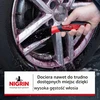NIGRIN ratlankių valymo šepetys su minkštais šeriais ir silikonine rankena, 21011