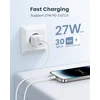 Ningkpow USB-C į Lightning laidas 2 m, 27 W PD, greitas įkrovimas, rinkinys 2 vnt, MFi sertifikatas
