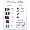 Ningkpow USB-C į Lightning laidas 2 m, 27 W PD, greitas įkrovimas, rinkinys 2 vnt, MFi sertifikatas