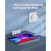 Nitasa USB-C sieninis įkroviklis 30 W su Power Delivery ir Quick Charge, 2 portai, baltas