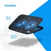 NK Laptopbase nešiojamojo kompiuterio aušinimo stovas, 12–17 col., 2 ventiliatoriai