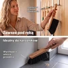 Novaliv rankinės šluotelės su arklio ašutais ir medine rankena, 2 vnt., 29 cm