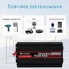 novopal automobilinis įtampos keitiklis 2000 W, 12 V į 230 V, grynoji sinusoidė MS2000