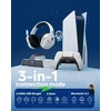 NUBWO belaidės žaidimų ausinės G06-P su įkrovimo stotele, Bluetooth 5.3