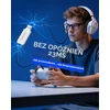 NUBWO belaidės žaidimų ausinės su mikrofonu Bluetooth 5, 2,4 GHz, 50 mm, 100 val., G06-BT