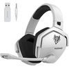 NUBWO belaidės žaidimų ausinės su mikrofonu Bluetooth 5, 2,4 GHz, 50 mm, 100 val., G06-BT