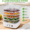 Nutrichef maisto džiovyklė 250 W, 5 keičiamos padėklos, temperatūra iki 82 °C PKFD06