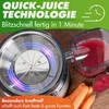 Nutrilovers sulčiaspaudė su plieniniu XXL sieteliu, išoriniu nuosėdų indu, 800 W, QUICK-JUICER MAX
