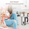 NWOUIIAY elektrinis pieno plakiklis 500 W, 240 ml, karštam ir šaltam pienui, MMF-003B