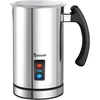 NWOUIIAY elektrinis pieno plakiklis 500 W, 240 ml, karštam ir šaltam pienui, MMF-003B