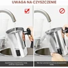 NWOUIIAY elektrinis pieno plakiklis 500 W, 240 ml, karštam ir šaltam pienui, MMF-003B