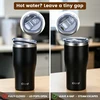 Olerd izoliuotas kelioninis termopuodelis 590 ml, nerūdijančiojo plieno, mug-600-juodas