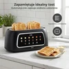 Olvy 4 riekelių skrudintuvas su LCD laikmačiu, 1500 W, 6 skrudinimo lygiai, T-40T
