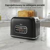 Olvy skrudintuvas 2 riekėms su LCD ekranu, 900 W, 7 skrudinimo lygiai, OP-898