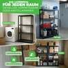 Ondis24 plastikinis sandėliavimo stelažų rinkinys, 2 vnt., 4 lentynos, 60 x 30 x 135 cm, 4250627032407