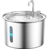 oneisall kačių geriamojo vandens fontanas iš nerūdijančiojo plieno, 2 l, LED, PWF-001