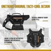 OneTigris taktinės šunų petnešos X-ARMOR, L dydžio, juodos, su MOLLE sistema
